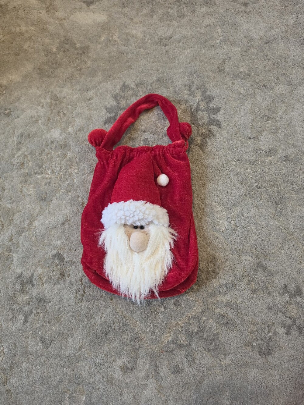 Kids Red Santa Plush Holiday Bag - Brand: